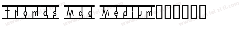 Thomas Mag Medium字体转换